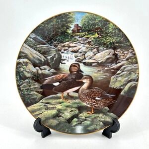 Vintage Mallard Duck Plate‎ Rustic Cabin Decor Cottagecore Lake House Wall Art